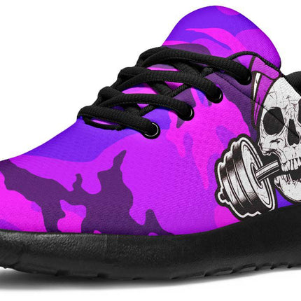 Dumbbell Skull Camo Pink Purple