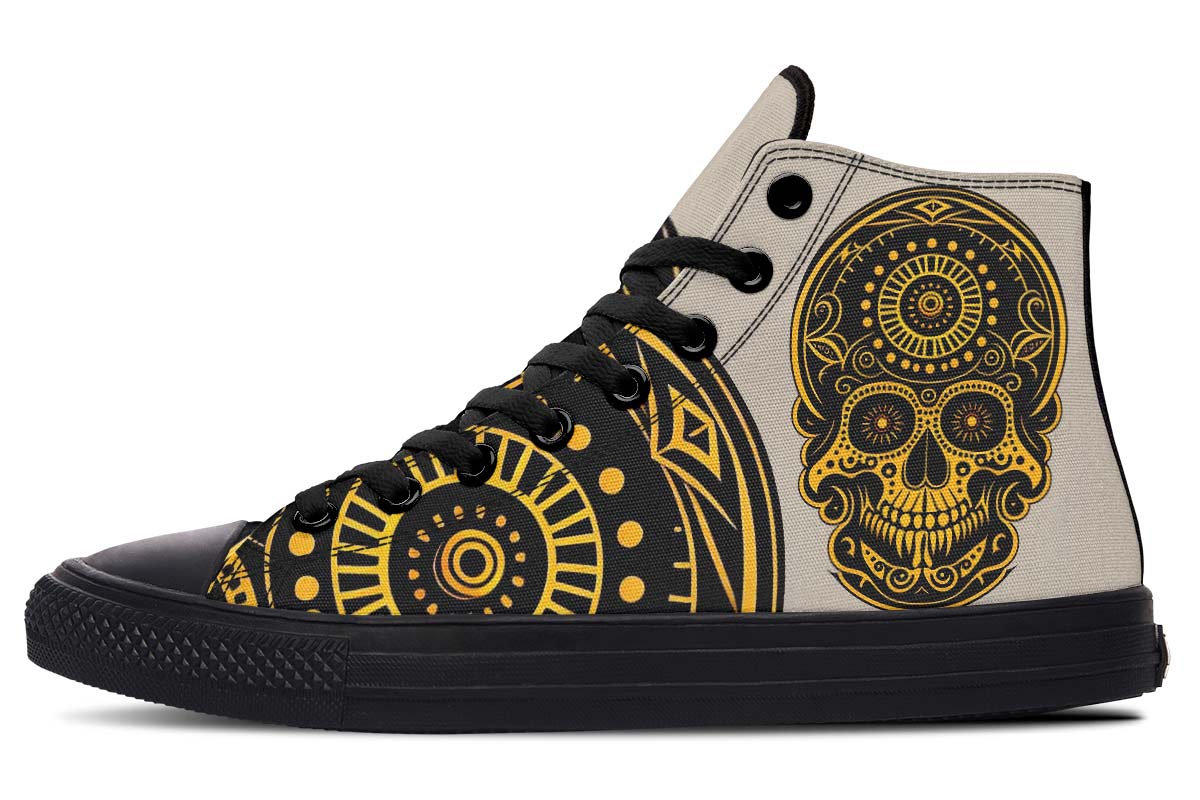 Black And Yellow Skull