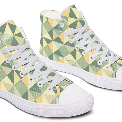 Seamless Green Geometric Triangle