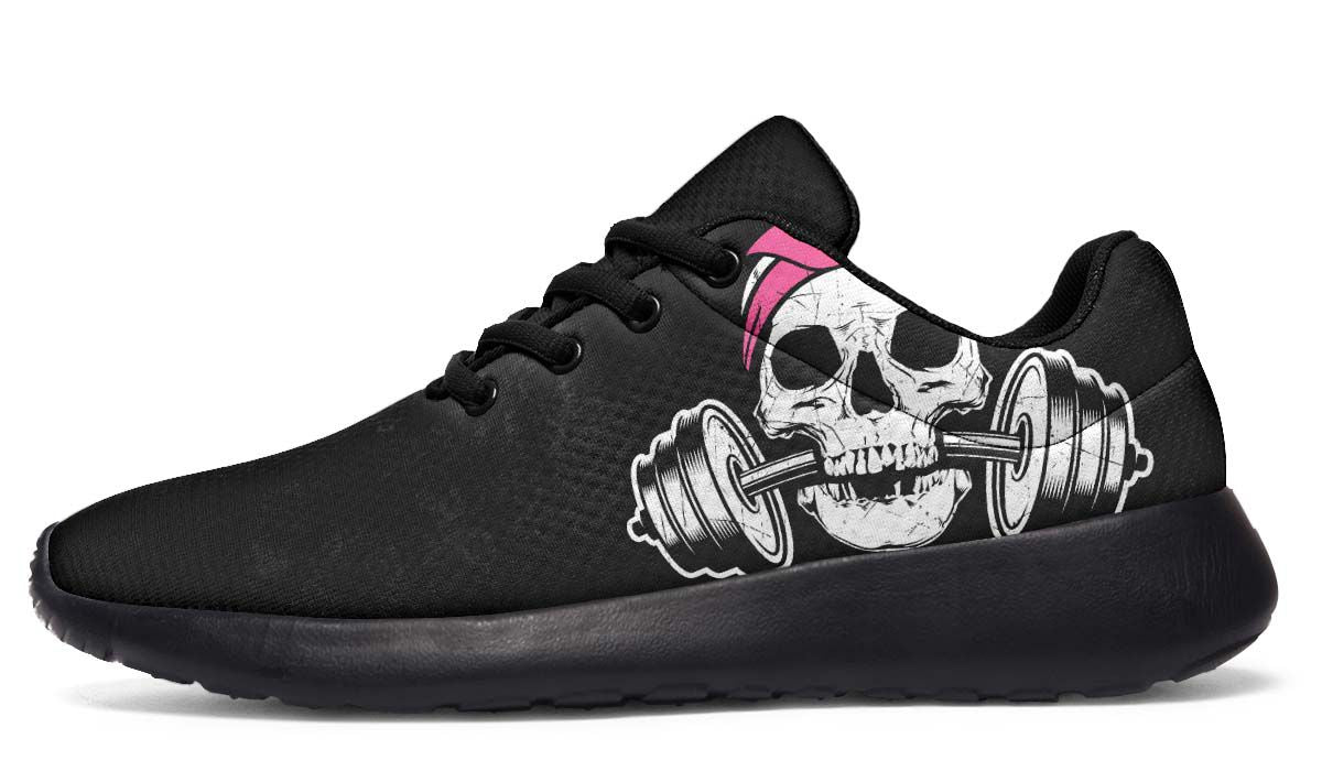 Dumbbell Skull Pink