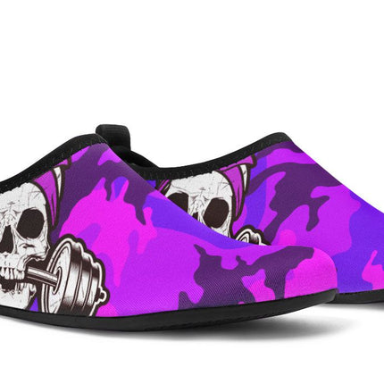 Dumbbell Skull Camo Pink Purple