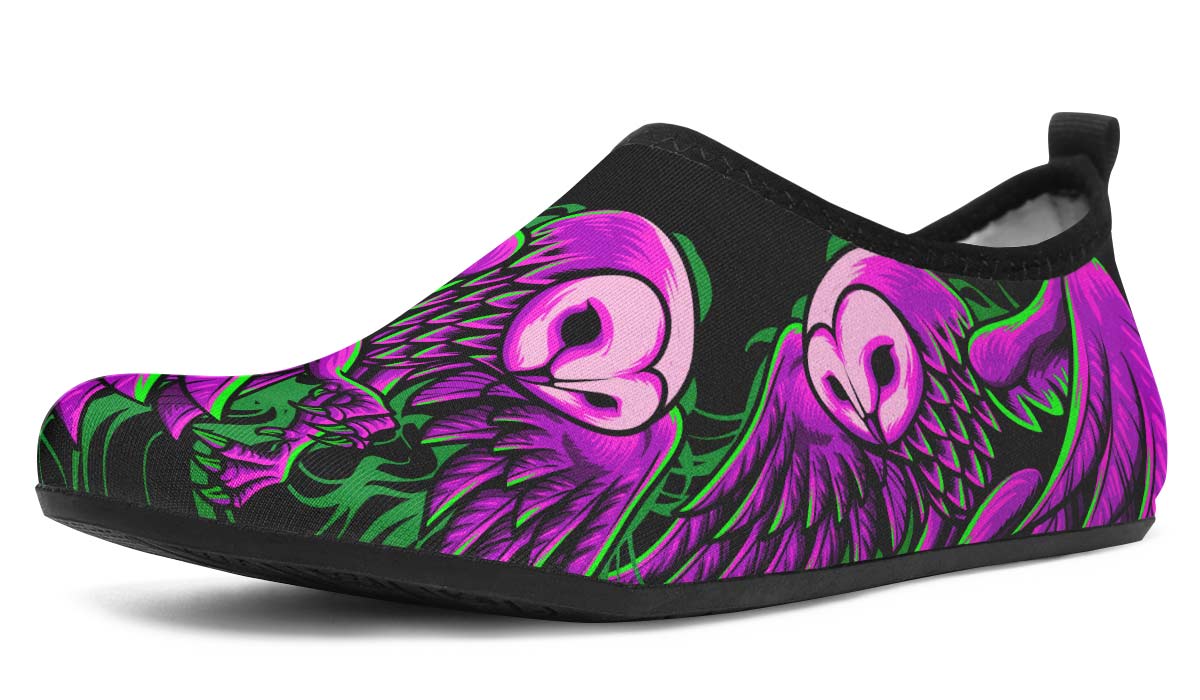 Purple And Green Owl