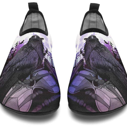Purple Night Raven And Hourglass