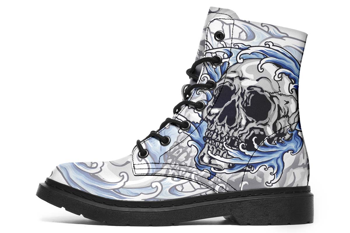 Blue Japanese Skull