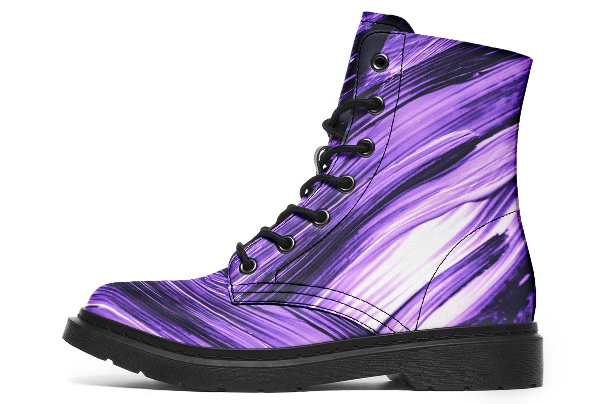 Conceptual Purple Waves Art