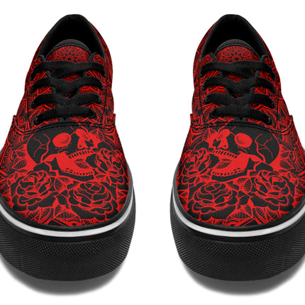 Red Roses Skull Design