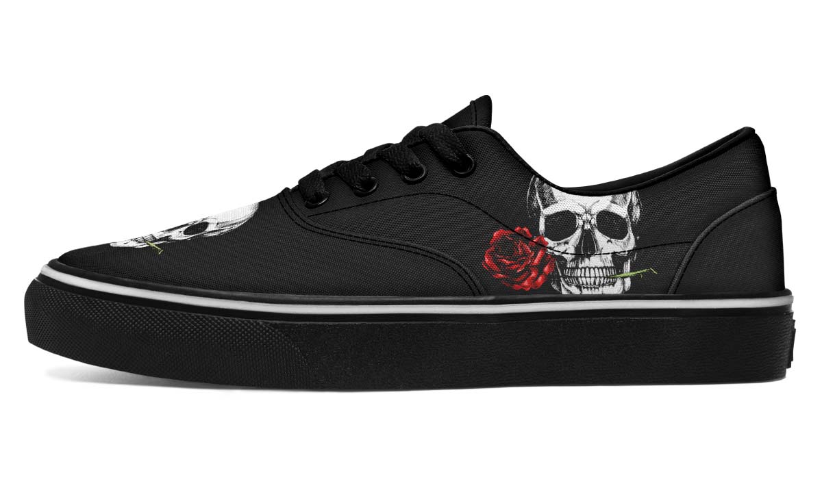 Skull And Rose Black