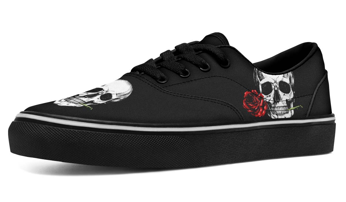 Skull And Rose Black