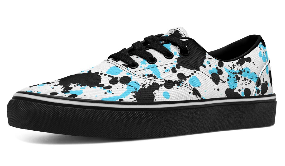 Blue And Black Splatter