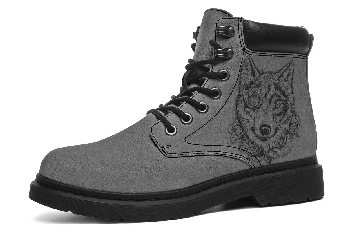 Wolf And Rose Grey