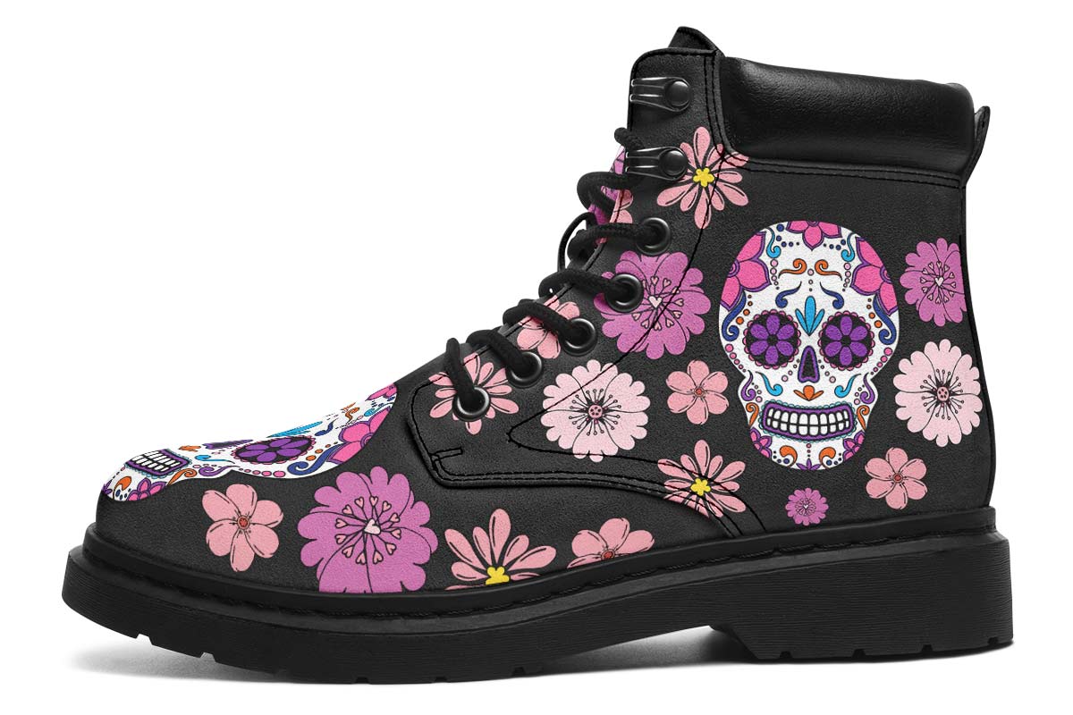 Pink Floral Sugar Skull