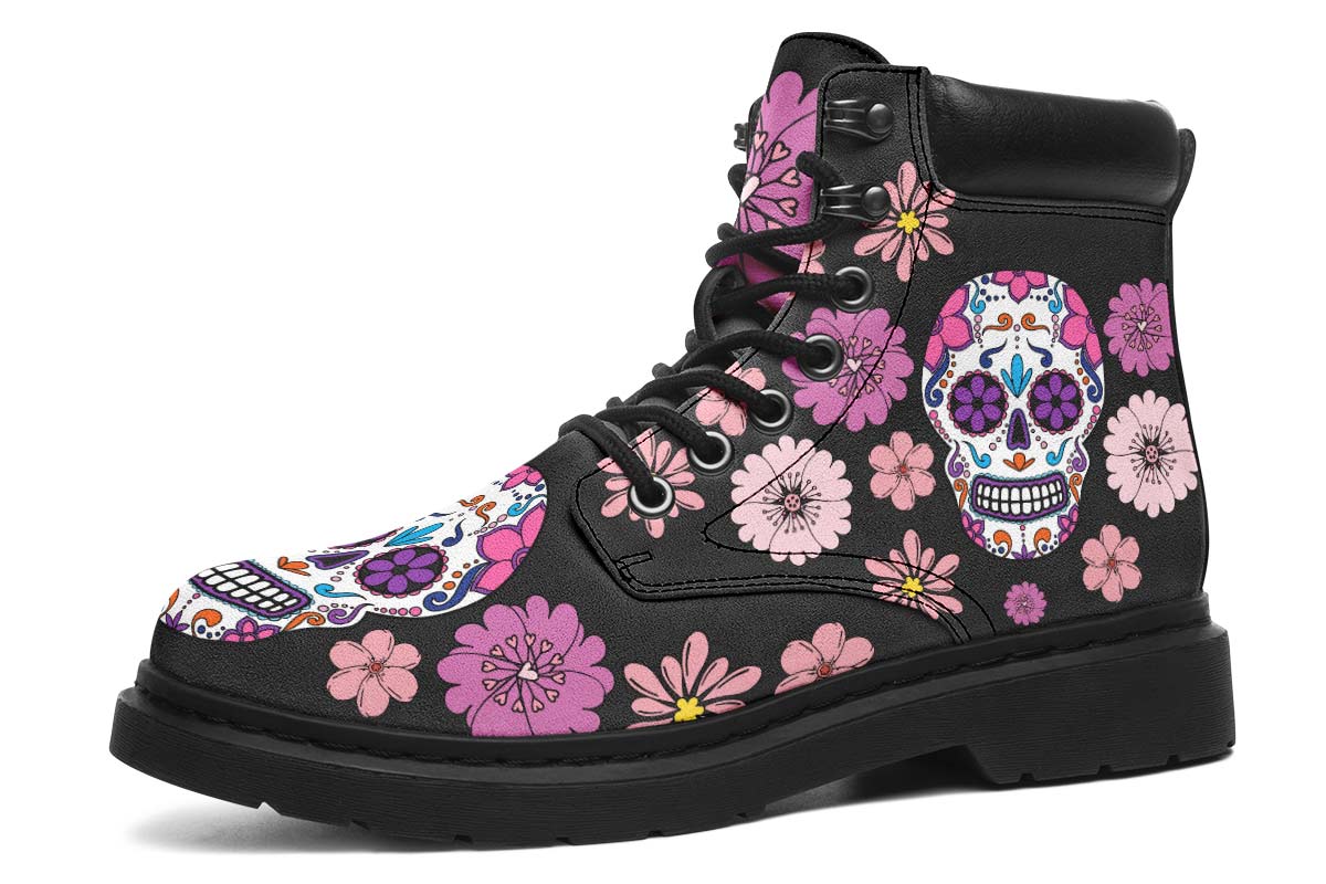 Pink Floral Sugar Skull