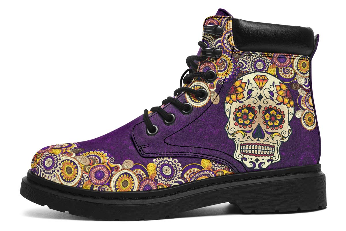 Purple Mandala Skull