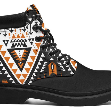 Native American Orange Pattern