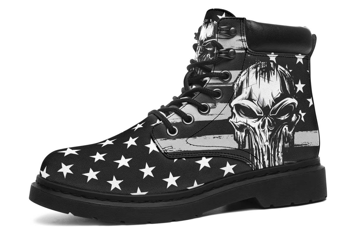 Usa Punisher Black White