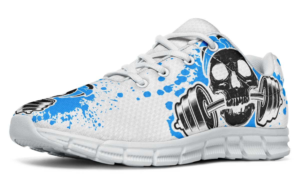 Blue Splat Skullon White