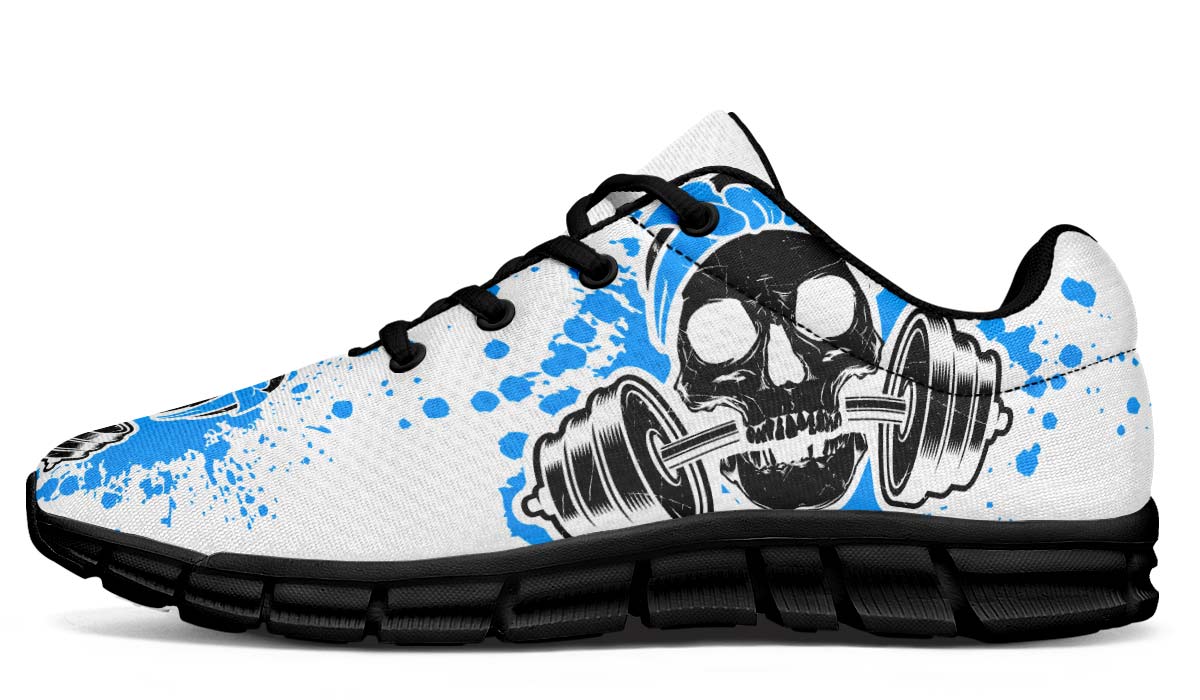 Blue Splat Skullon White