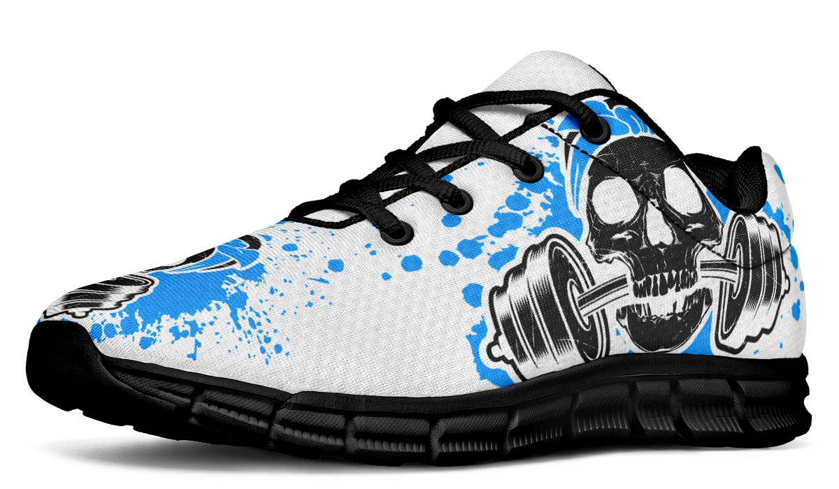 Blue Splat Skullon White