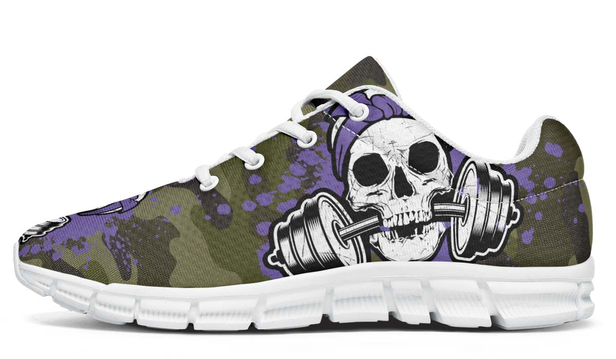 Camo Purple Splat Skull