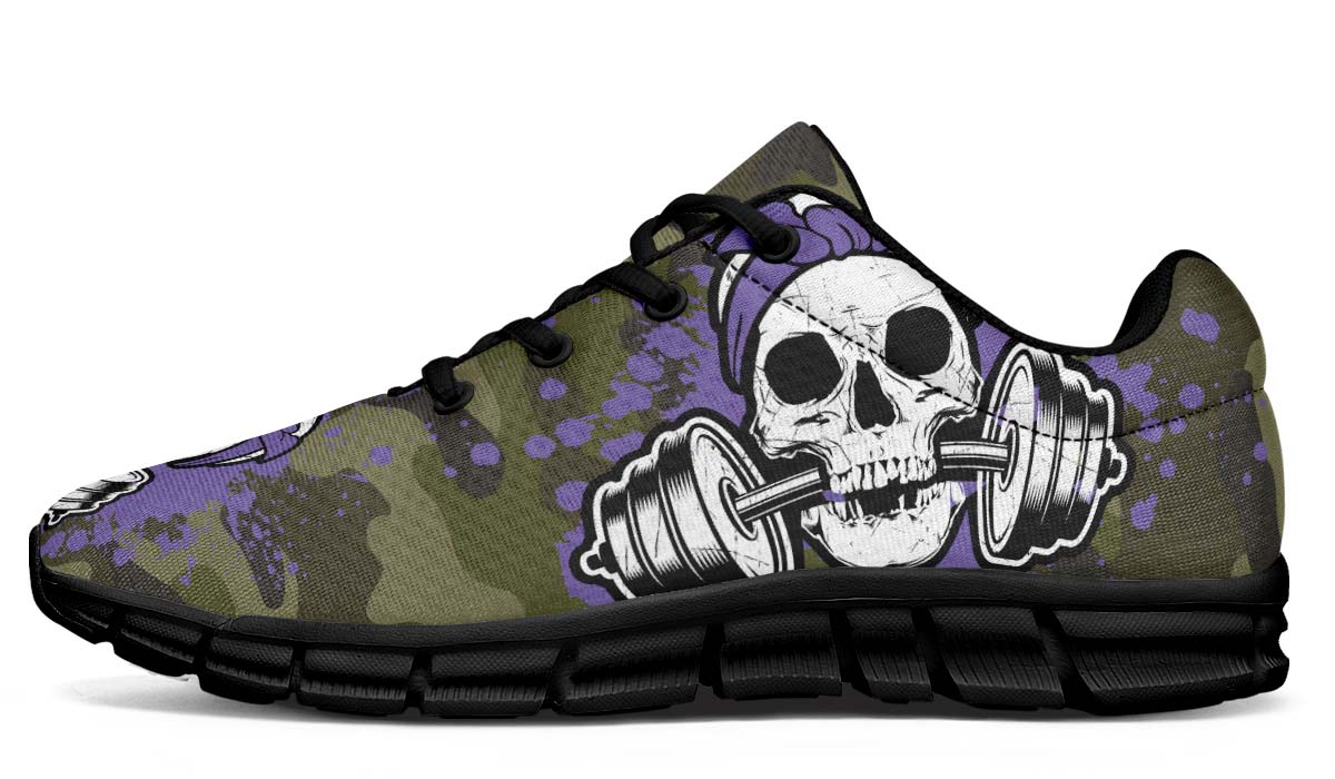 Camo Purple Splat Skull