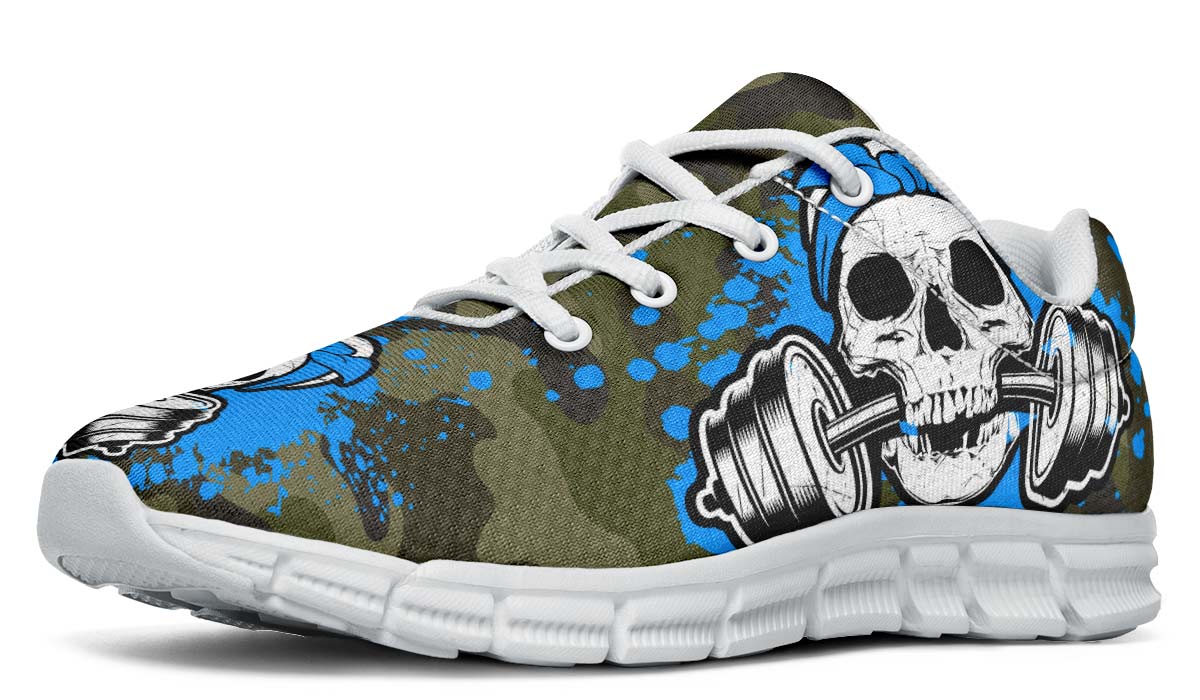 Camopale Blue Splat Skull