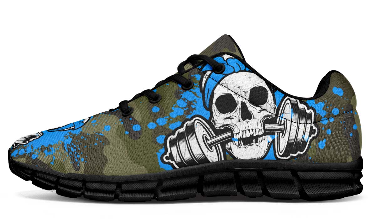 Camopale Blue Splat Skull