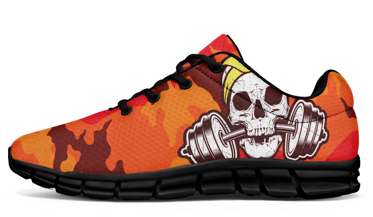 Dumbbell Skull Camored Orange