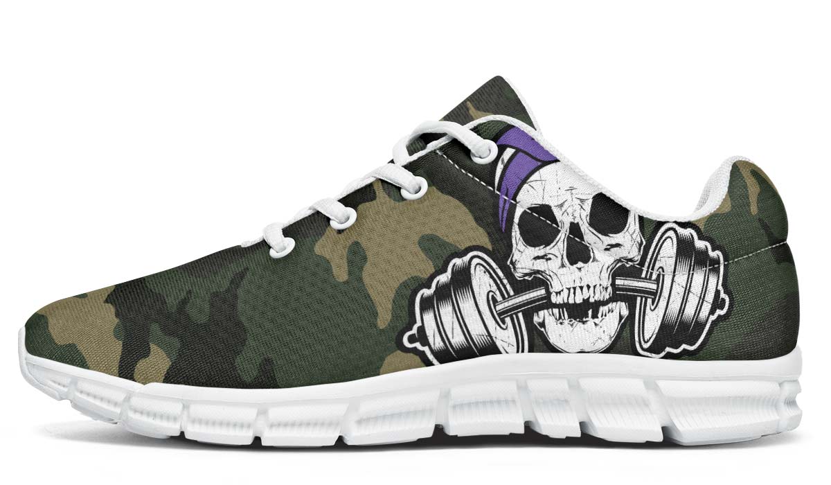 Purple Dumbbell Skull Camo