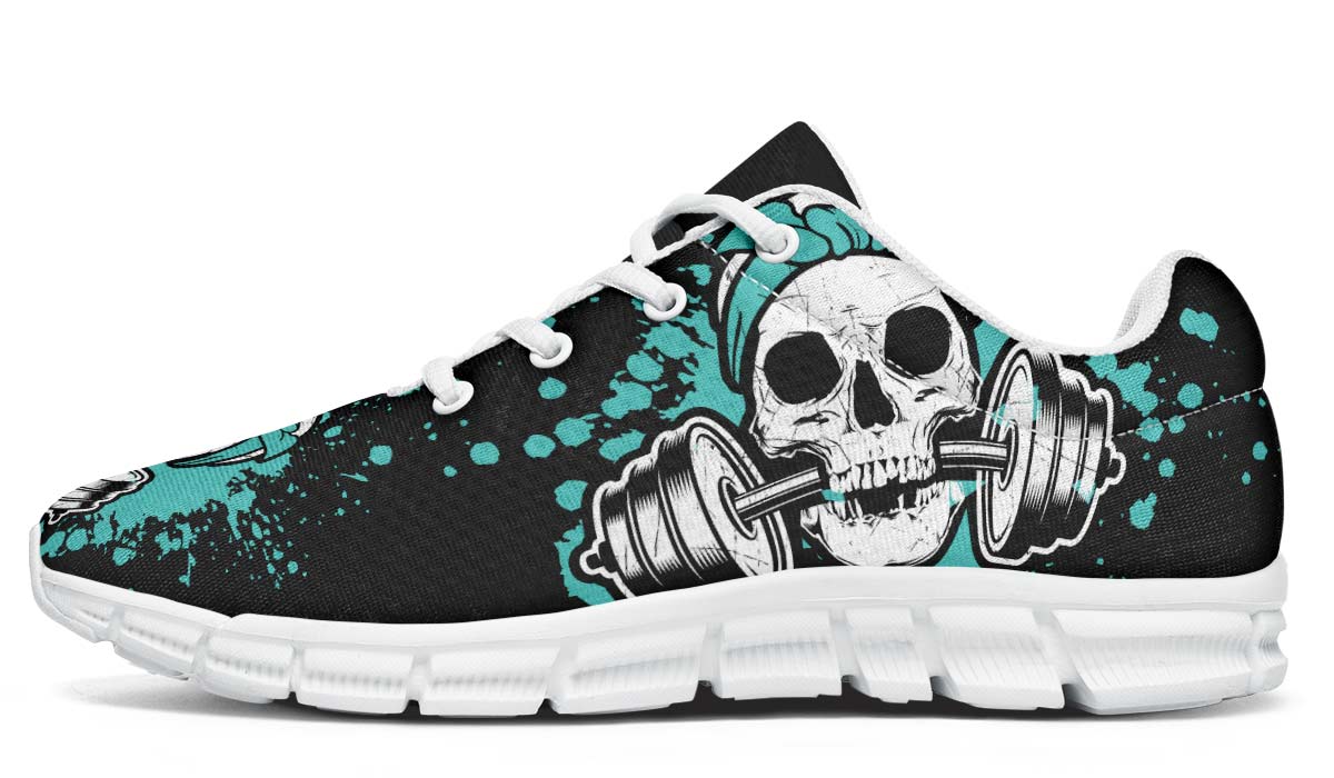 Splat Skull Black Turquoise