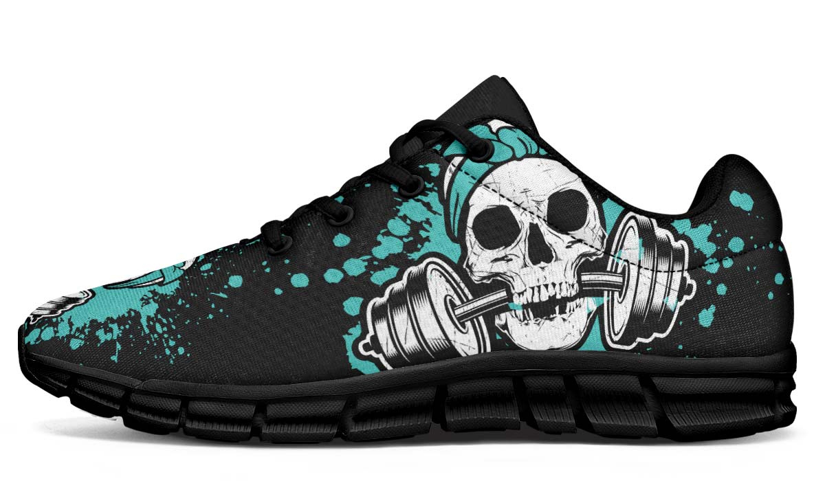 Splat Skull Black Turquoise