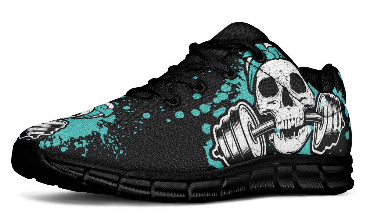 Splat Skull Black Turquoise