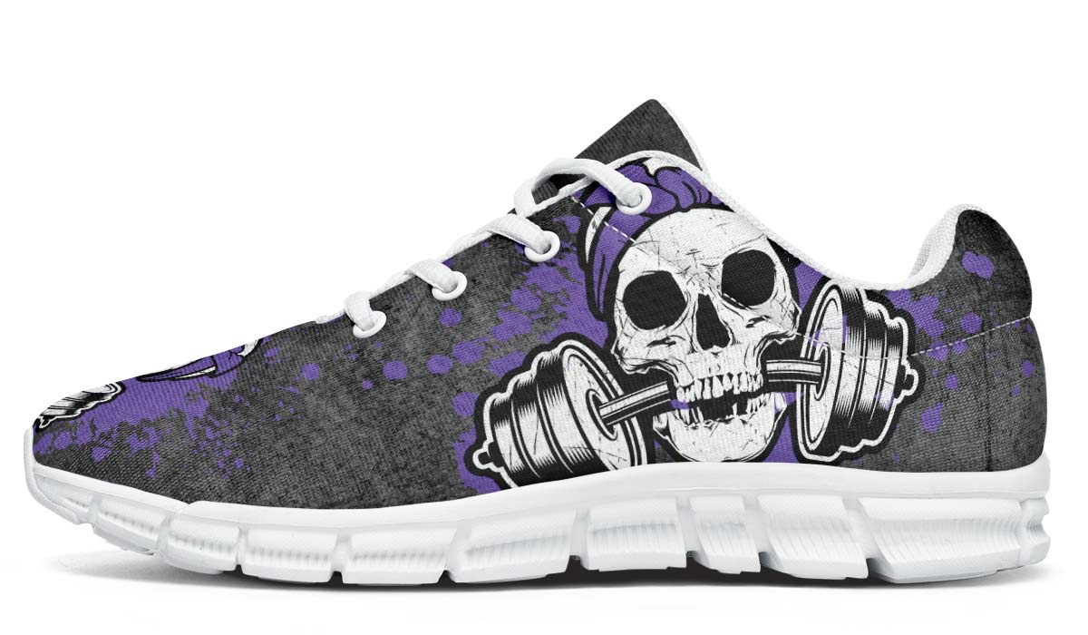 Splat Skull Distressed Purple