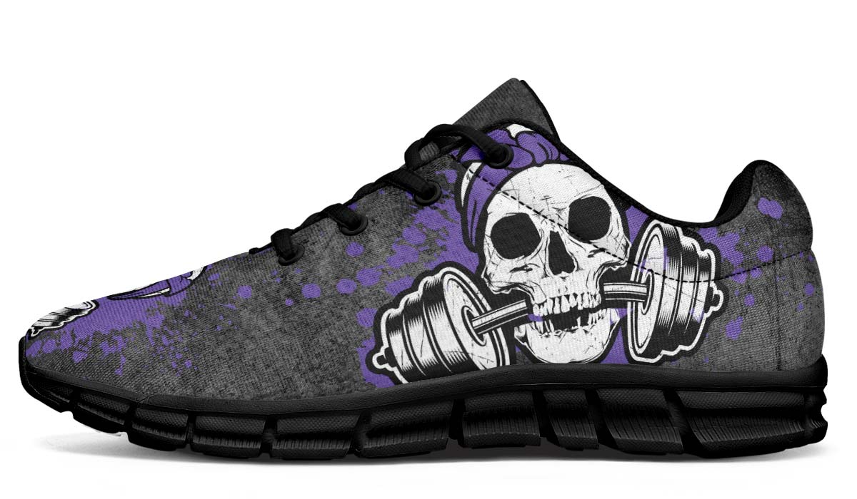 Splat Skull Distressed Purple