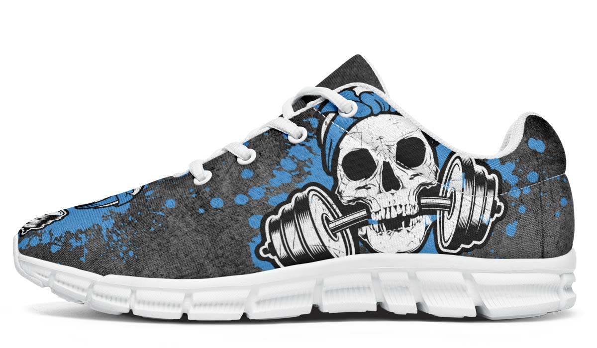 Splat Skull Distressed Pale Blue