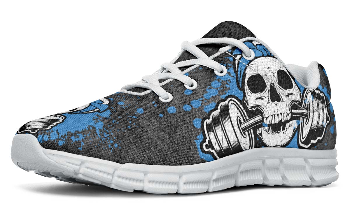 Splat Skull Distressed Pale Blue