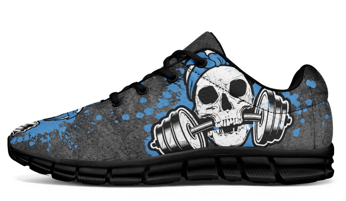 Splat Skull Distressed Pale Blue