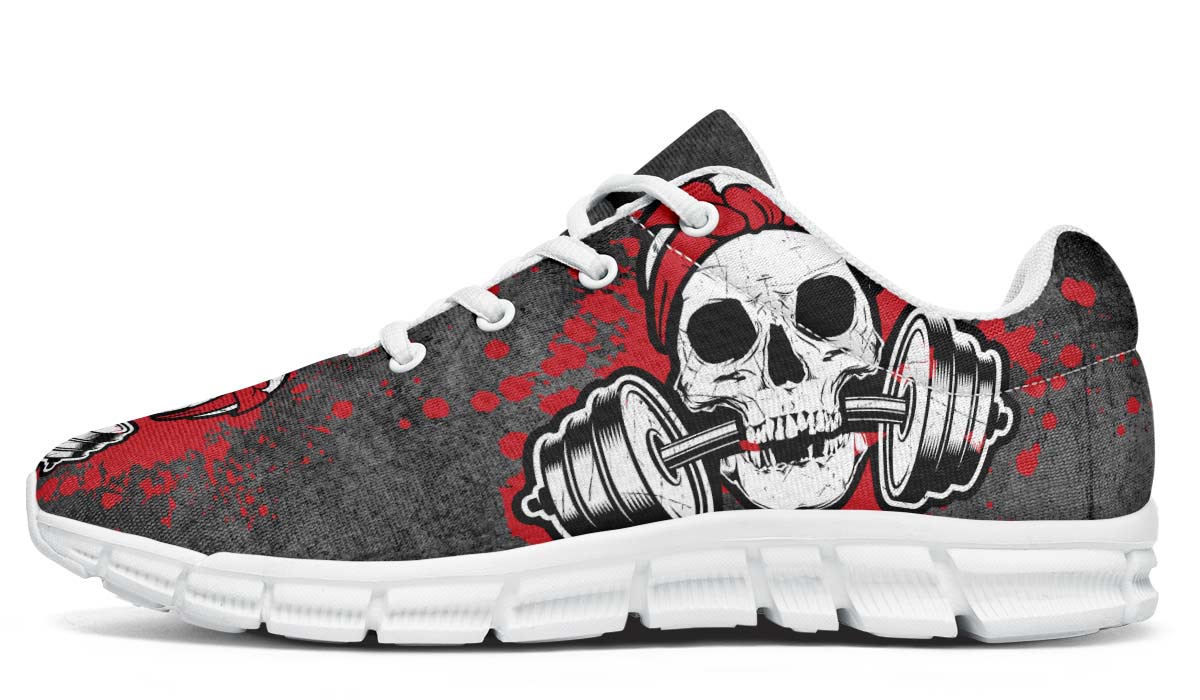 Splat Skull Distressed Red