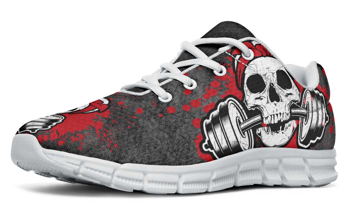 Splat Skull Distressed Red