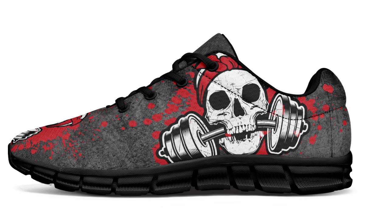 Splat Skull Distressed Red