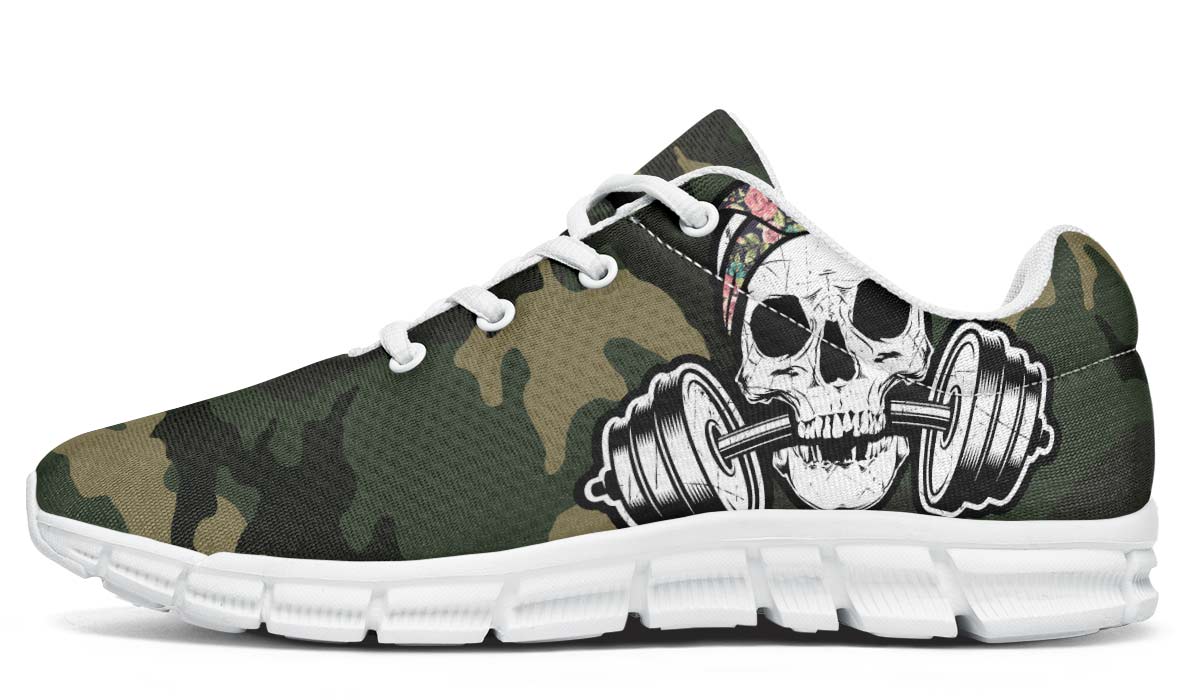 Flower Pattern Dumbbell Skull Camo