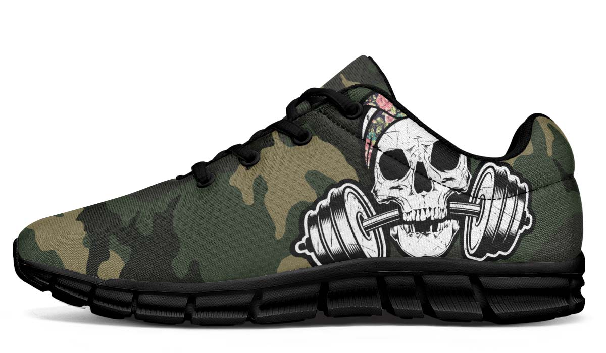 Flower Pattern Dumbbell Skull Camo