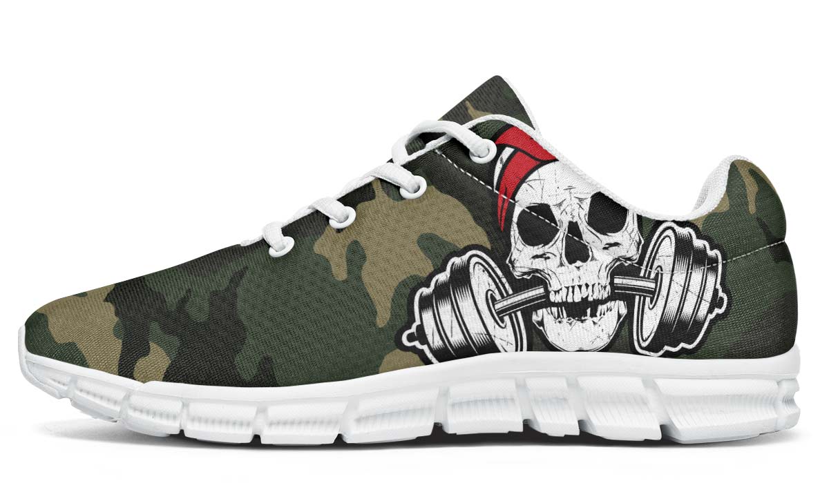 Red Dumbbell Skull Camo