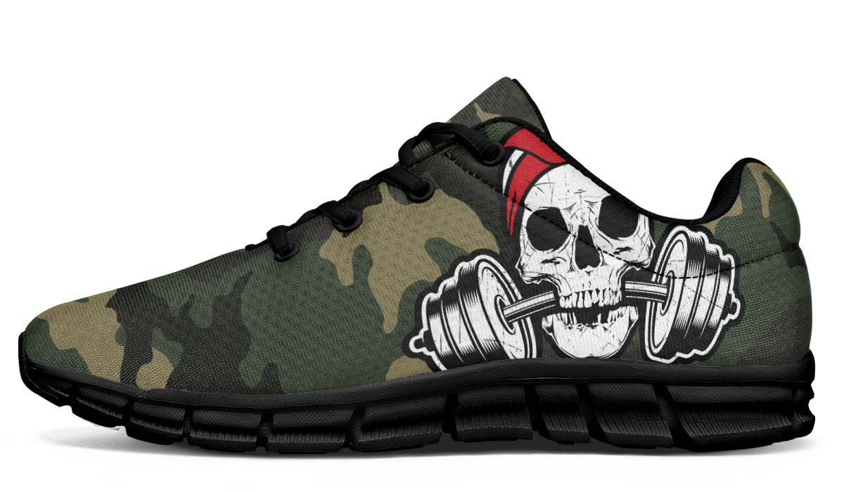 Red Dumbbell Skull Camo