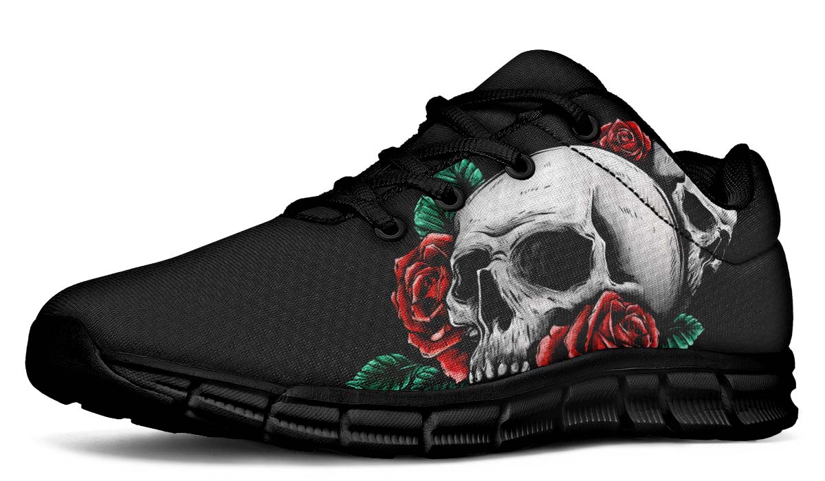 Skull And Red Roses