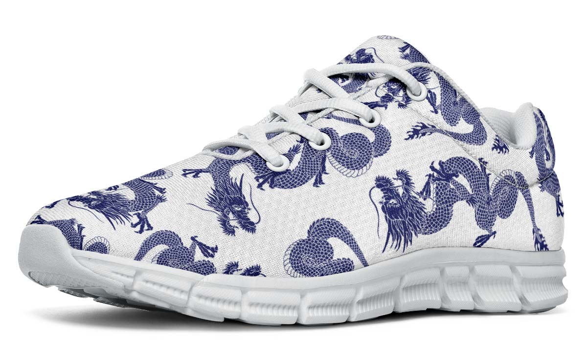 Blue Japanese Dragon Pattern