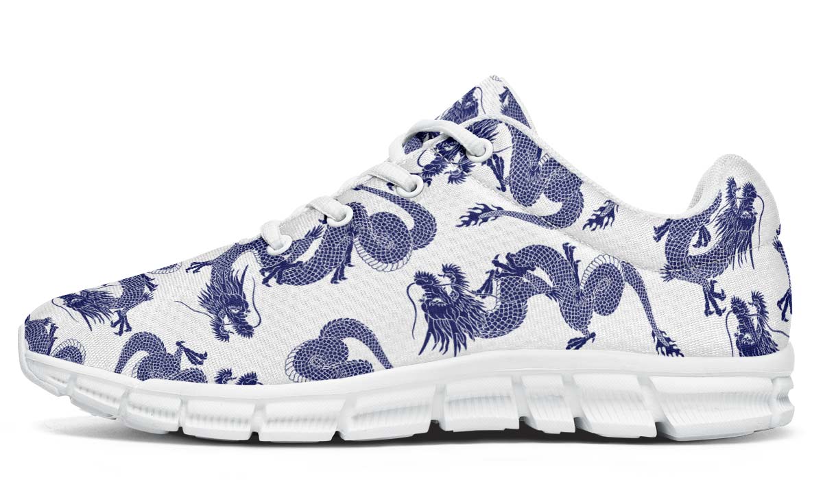 Blue Japanese Dragon Pattern