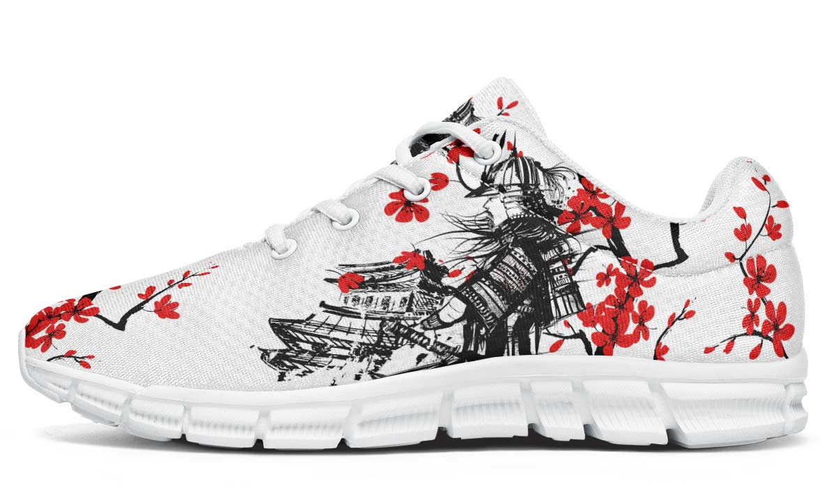 Samurai And Red Flowers