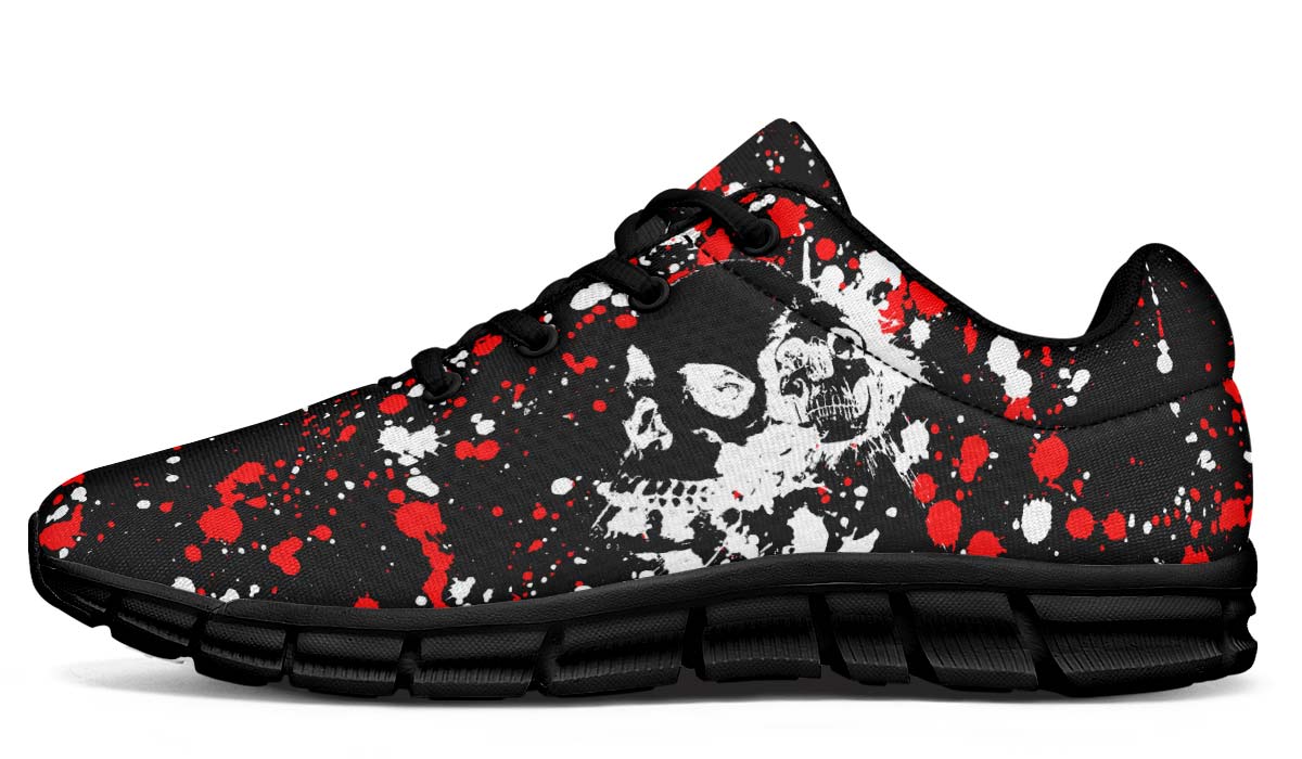 Black And Red Splat Skull