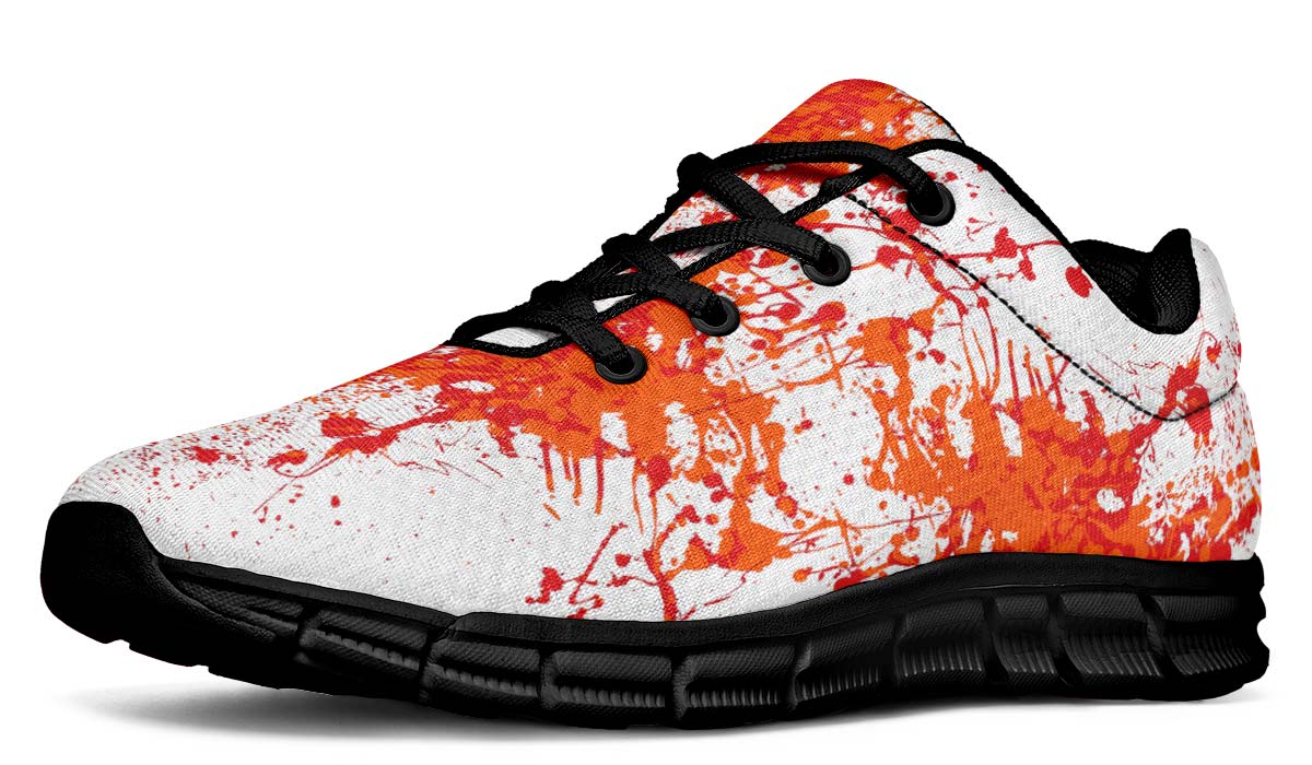 Orange Red White Splatter