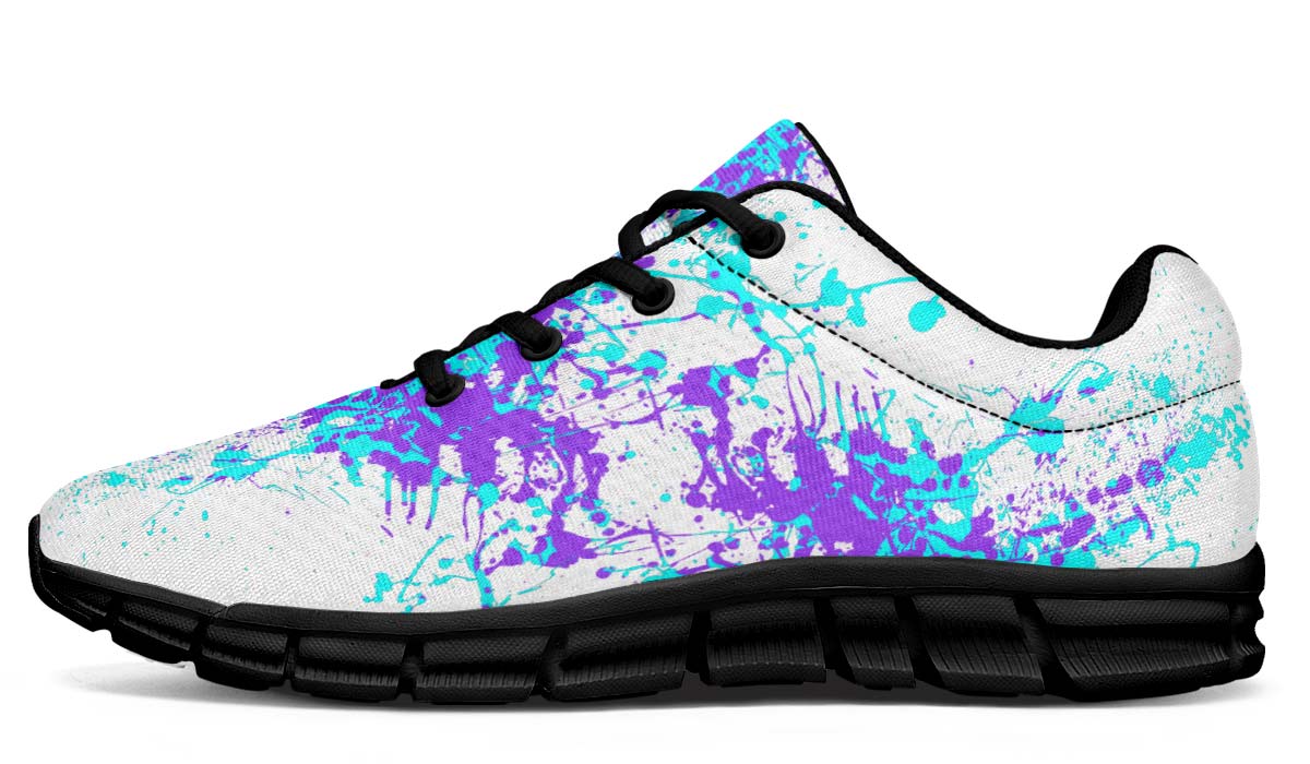 Purple Aqua Splatter